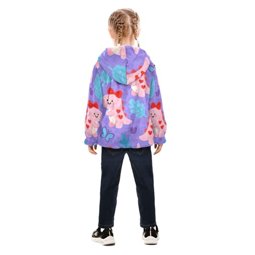 GuoChe Purple Background Boys Hooded Fleece Jacket4