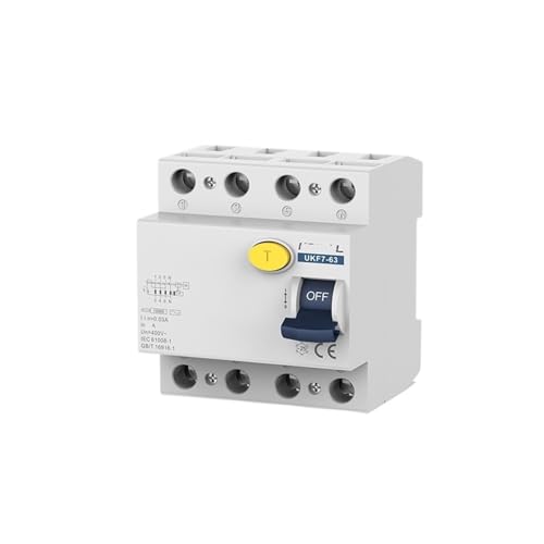 Disjoncteur de fuite triphasé protégez votre installation 4P 16A 300mA