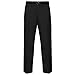 Stylo Online Mens Trousers Formal Casual Business Office Work Home Smart Dress Straight Leg Flat Front Everpress Pockets Pants Plus Big King Sizes (Black, 36W x 33L)