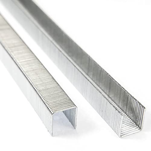 Staple Gun 71/10 Staples For Upholstery & Construction - Standard: Size 3/8" Leg X ~3/8" Crown X Interior Width 5/16" | 22 Gauge | 9Mm Crown X 9.6Mm Leg X Interior Width 8Mm | Pack Of 10,000 Staples #TOP5