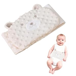 Ruvan Baby Wärmflasche Anti-Kolik Wärmegürtel, Wärmekissen Bauch Baby, Erleichterung Bauchschmerzen, Blähungen, Kolik, Verdauungsstörungen, Mit Natürlicher Füllung, Heißwasserbrennungen Verhindern