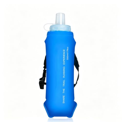Botella de agua para correr a prueba de fugas con mango de fácil agarre 2