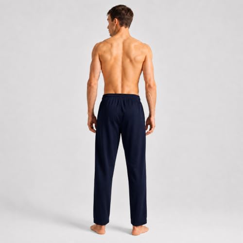 Image of Pepe Jeans Cotton Rich Solid Trackpant, Lounge Pant, Sportswear for Men - L (Pack of 2)