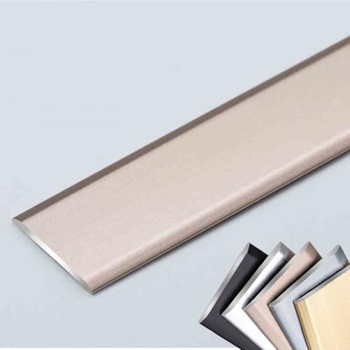 ISAVIA Profilo Di Transizione Strisce Di Transizione Alluminio Larghezza 10 15 20 50 Mm, Striscia Di Copertura Dello Spazio Di Soglia,autoadesivo Listello Di Transizione Per Pavimento(Rose gold,W1.5cm
