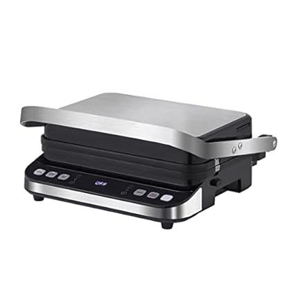 SHYOD Elektrische Kontaktgrill-Digital-Griddle Und Presse, Optionale Waffelmacherplatten, Öffnet 180 Grad Grill – Bild 3