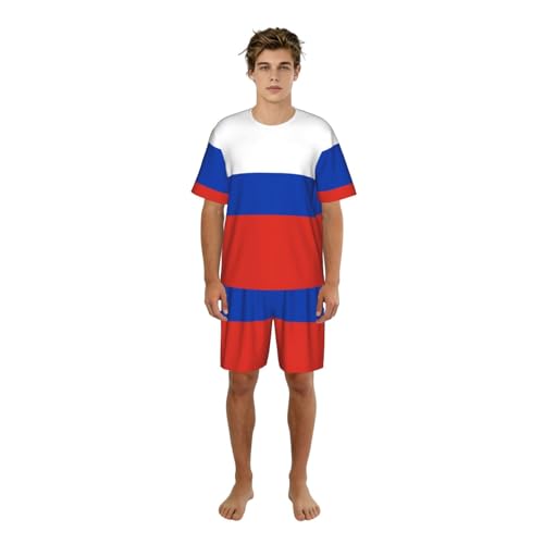 Pyjama drapeau russe doux pour des soirées cocooning et un sommeil réparateur