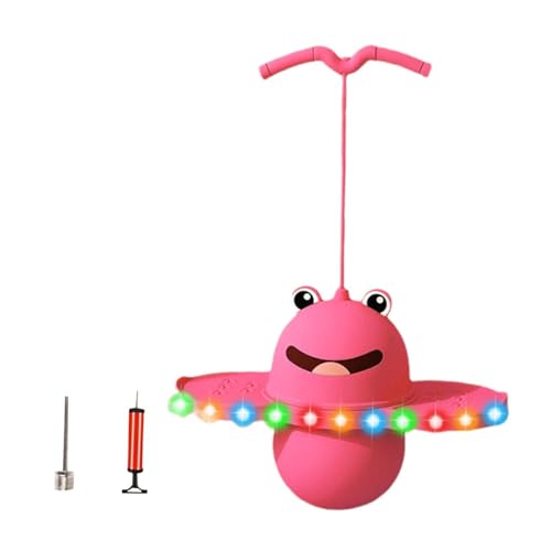 Colaxi Pogo Jump Ball Brinquedo de salto alto para meninas com luzes Exercício com bomba de bola Bol