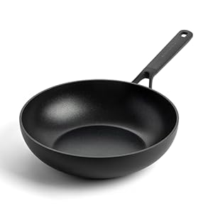 KitchenAid Classic Forged 28 cm/3.6 Litre Wok, Hard Anodized, PFAS-Free Healthy Ceramic Non-Stick Coating, Induction, Oven Safe, Black