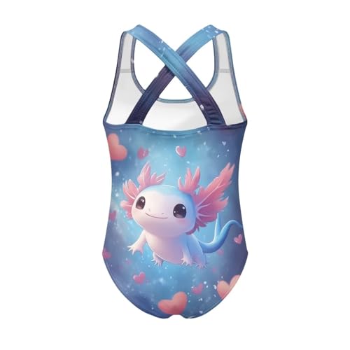 Image of Girls Swimsuit Criss Cross Back 1-Piece Summer Beach Swiwmear