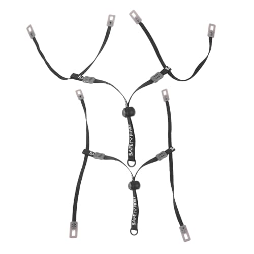 Repuesto de correas para barbilla de casco de construcción, barboquejo ajustable negro de 33,5cm
