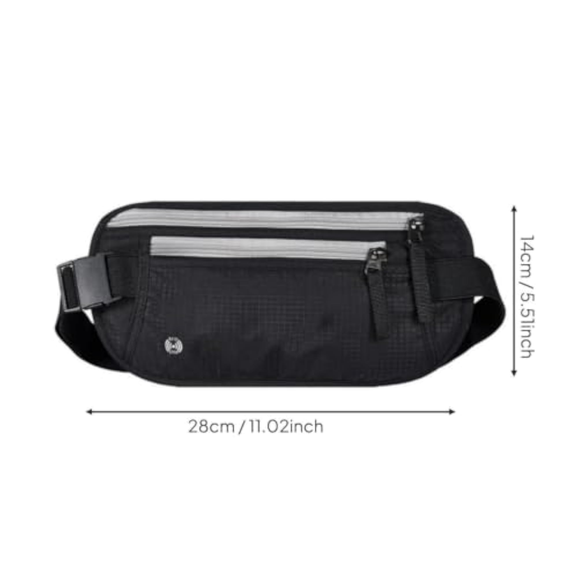 Water-Resistant Travel Document Holder Bag, Waist Pouch