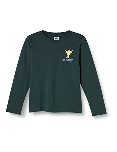 [カンタベリー] Tシャツ KIDS L/S T-SHIRT キッズ ロングスリーブTシャツ RAJ42906 ジュニア 49_フォレストグリーン 100