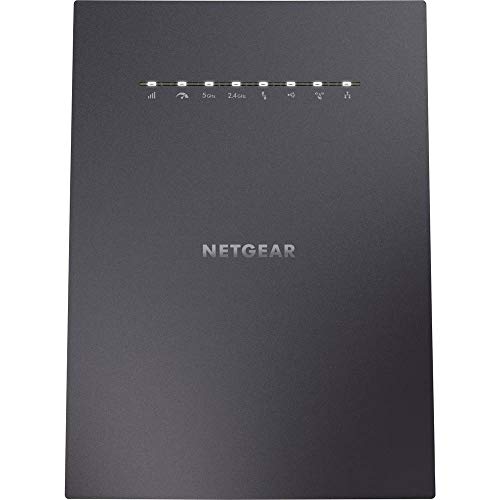NETGEAR Répéteur WiFi Mesh Tri-Bandes (EX8000), Amplificateur WiFi AC3000, repeteur WiFi Puissant Couvre jusqu'à 220m² et 50 Appareils, WiFi Booster Jusqu’à 3 Gbit/s, 1 Seul Nom de Réseau
