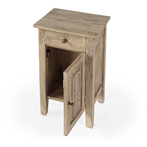 Butler Specialty Company Switra Solid Wood End Table - Natural #TOP3