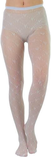 Image of ToBeInStyle Women's Valentine Day Themed Opaque Sheer Pantyhose w /Heart Love