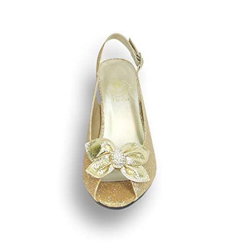 Floral Staci Women Wide Width Peep Toe Dress Pumps for Wedding, Prom, Dinner2