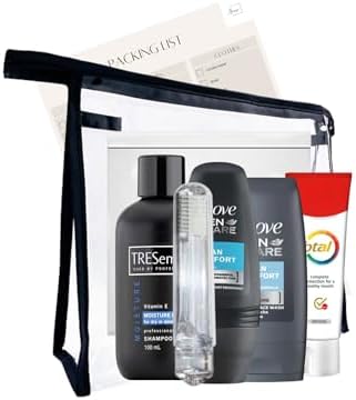 Travel Toiletries Set for Men – Travel Size Toilet…