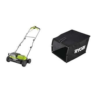 Ryobi RY18SFX35A-0 18V One+ Cordless 35cm Brushless Scarifier, 18 V, Vert & Bac Souple 55 L pour scarificateurs RY18SFX35A0 / RY18SFX35A240 / RY1400SF35B RAC822