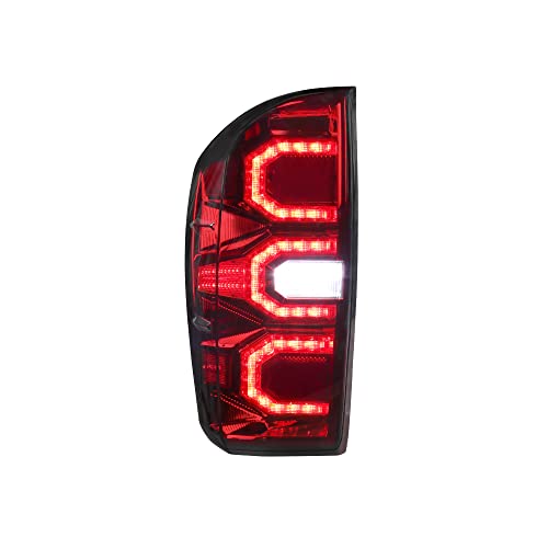 Mostplus Pair Full Led Tail Lights W/ Red Turn Signal Rear Lamps Compatible With 2016-2021 Toyota Tacoma #TOP7