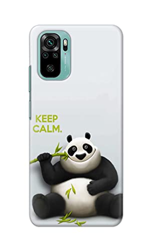 Image of PRINTFIDAA� Printed Hard Back Cover Case for Mi Redmi Note 10 | Mi Redmi Note 10S Back Cover (Cartoon Panda) -2808