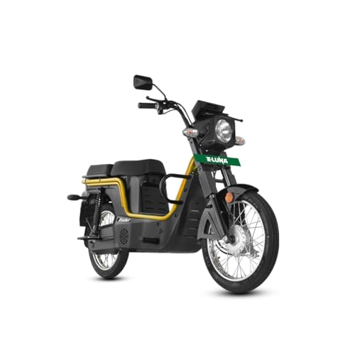 Image of E-Luna X3 Plus High Speed Electric Scooter with charger - Pearl Yellow - Ex-Showroom