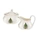 Spode Christmas Tree Gold Sugar Bowl & Creamer Set
