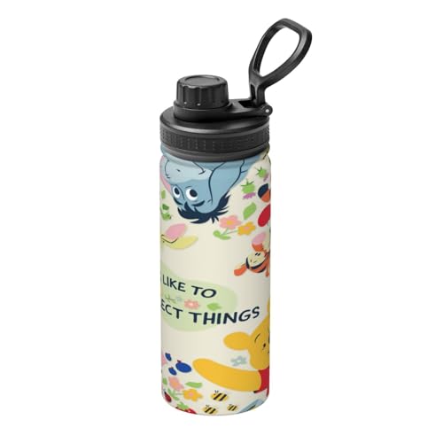 水筒 くまのプーさん (2) 真空断熱 保温 保冷 スポーツボトル ステンレスボトル スポーツ飲料対応 漏れない 直飲み530ml 誕生日 プレゼント