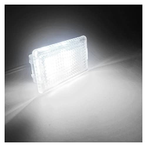 QAZWSXED LESANGBAIHUODIAN 1/2/4 / 8pcs Brillante LED Coche Bombillas Kit troncal frijal Ligero Ajuste for Tesla Modelo 3 X s Reemplazo de tapón fácil LED Decoración de lámpara Interior