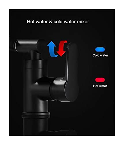 Robinet de lavabo de salle de bain pivotant pour un nettoyage d'évier sans effort