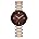 Silver/Rose Gold/Brown