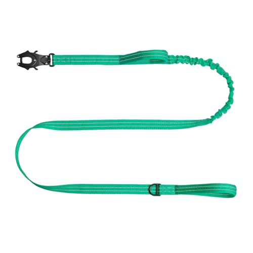 ICEFANG Tactical Dog Leash with Quick-Release Metal Clasp,Bungee-Dog Lead