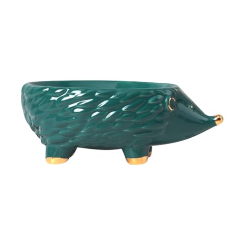 Porte-savonnette céramique hérisson vert support savon compact ménager - 2