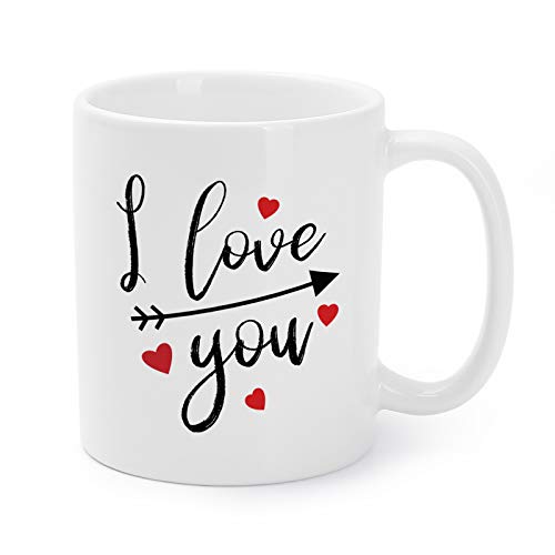 Mugaholics Father's Day Present Mugs Funny I Love You Ceramic Coffee/Tea Cups for Men/Women Couple Gag New Year/Birthday/Christmas/Holiday Presents for Boyfriend/Girlfriend/Husband/Wife - 11 Oz - CP-3