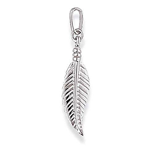 Pendentif plume argent 925/1000e 1g pour femme et homme ref 301733