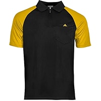 Mission Darts Exos Cool FX Darts Shirt - Zip Front (Black & Grey, 4XL