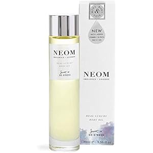 NEOM- Real Luxury Body Oil, 100ml | Lavender & Rosewood Essential Oil | Hydrate & Nourish | Scent to De-Stress