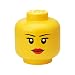 LEGO Large Storage Head, Yellow, Girl