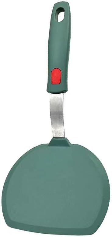 – Tenta Kitchen Silicone Turner Spatula- Non-Stick Cookware Safe Wide Pancake Turner for Cooking & Baking- 600°F Heat Resistant Green