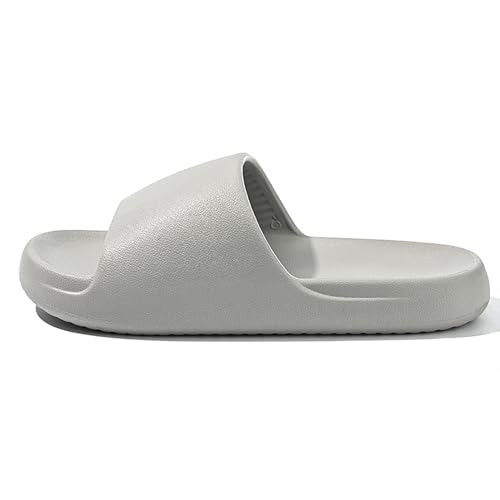 Image of Jerzmy Comfy Slides for Women Men | Extra Soft Pillow House Slippers Pool Shower Shoes | Non Slip Cloud Sandals for Summer Indoor Outdoor Beach