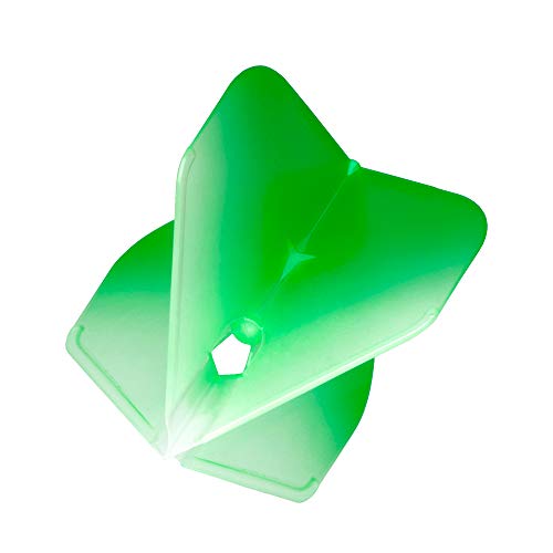 L-Style LS505 L-Flight Pro | Champagne Dart Flight Pro in Standard Shape with Two Tone Gradient, L1, Green/White - Image 3