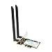 Produktbild MQ AX200 2,4 Gbit/s Wireless WiFi Karte mit Bluetooth 5.0, Dual Band 2,4 GHz 574 Mbps oder 5 GHz 2400 Mbps PCI Express Netzwerkkarte für Desktop PC Windows 10, 64 bit, Linux