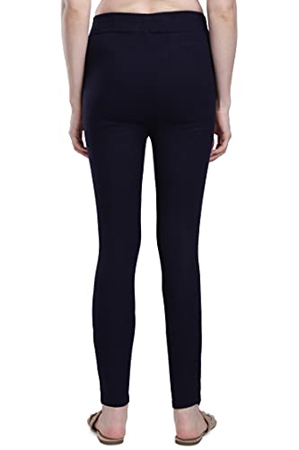 Image of Plus Size Slub Lycra Trouser Cigarette(Pencil) Pants Sizes(26 to 44)