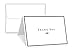 Thank You Card - 25 Bulk Set of 5x7 Inches Half-Fold Greeting Cards with Envelopes - Elegant Design Notecard with Blank on the Inside - For Weddings, Baby Shower, Graduation, Sympathy and All Occasion