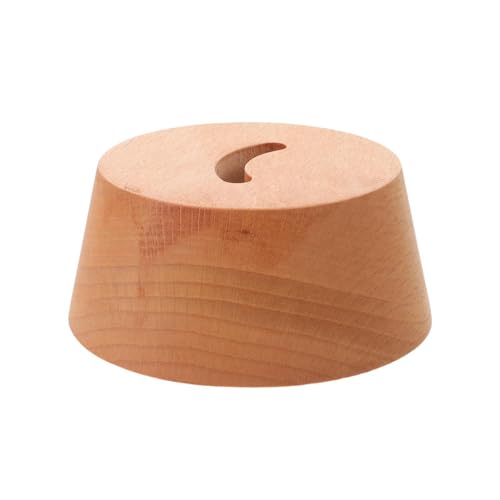 Socle en bois de hêtre massif pour chausse-pied support stable d'entrée haut de gamme