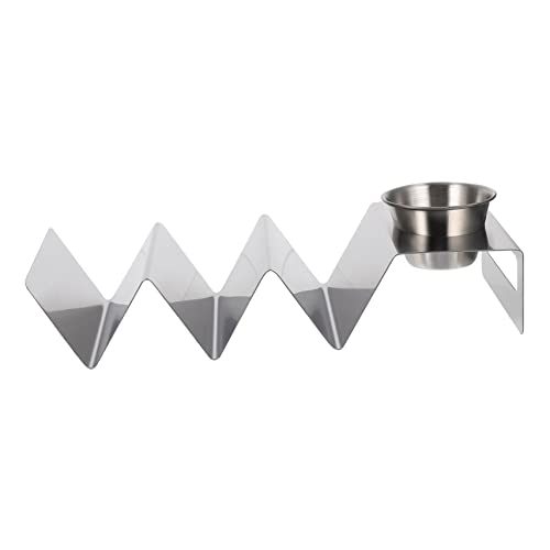 GREENADSCAPE 1 Set Taco Stand Taco Holder Burrito Rack Burrito Holder Taco Storage Rack Taco Server Aplastador De Frame Holder Stand Taco Making Frame Metal Taco Rack Stainless Steel Silver