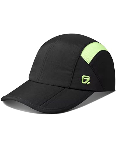 GADIEMKENSD - GADIEMKENSD Baseball Cap for Boys Girls Toddler Sun Hat Kids Hats with Adjustable Strap UPF50+ Outdoor Ball Caps Ponytail Hat Suitable for 4-9 Years Black-Fluorescent Green