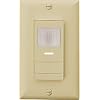SensorSwitch Wall Mount Motion Sensor Switch, Passive Infrared Wall Switch and Occupancy Sensor and Dusk-to-Dawn Photocell, WSX Series, Single Relay, Ivory