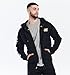 Caterpillar Men's Full Zip Hooded Sweatshirt (Regular and Big & Tall Sizes), Black, Large