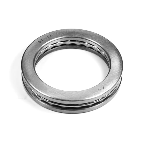 Jutagoss 1Pc 51114 Thrust Ball Bearing, 70mm x 95mm x 18mm High Temperature Bearing Steel, 43kN Cr 127kN Cor