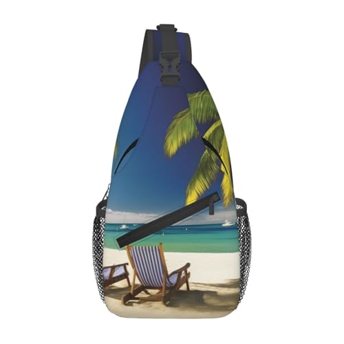 Bolso cruzado para hombre mochila tipo bandolera urbana negra miniatura 1